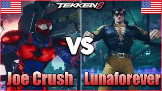 Tekken 8 ▰ Joe Crush (Jack 8) Vs Lunaforever (Law) ▰ Ranked Matches!