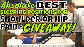 Absolute Best Sleeping Positions for Shoulder or Hip Pain + Giveaway!