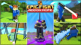 (TOP 5 EPIC FIGHT ADDON MCPE) Combat Addon TERKEREN DI MCPE/MCBE Terbaru - 1.20+