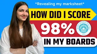 How did i score 98% in my Class 12 Boards? *My Marksheet* Best study Motivation 🔥💯 #class12 #study