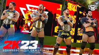 WWE 2K23 The Undisputed Era 3 & 4 Man Hidden Entrances & Victory | New WWE 2K23 Mods