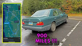 What Could Go Wrong? Taking My Junkyard Mercedes W124 300E 900 Miles to Washington State!!!!