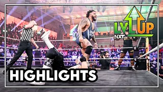 Damon Kemp & Tavion Heights vs Myles Borne & Tank Ledger - NXT LEVEL UP 02/24/23 Highlights