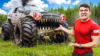 Found a Scary TALKING MONSTER TRUCK and Took it to the Team
