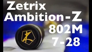 Тест спининга Zetrix Ambition Z 802M 7-28 грамм.