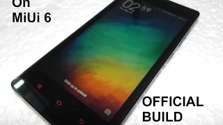 Official MiUi 6 on Redmi 1s Overview.