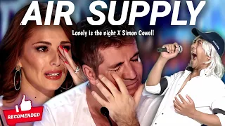 Golden Buzzer : Simon Cowell Cries After Heard The Very Melodious Lonely is the Night (Air Supply)