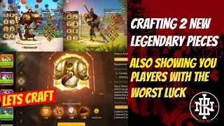 Crafting 2 Legendary Pieces and Showing the Worst Special Talent Luck in 1401 - Rise of Kingdoms