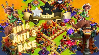 The ULTIMATE TH16 ANTI 3 STAR BASE with LINK 2024 | Town Hall 16 War Base ANALYSIS + PROOF #coc