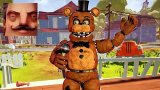 Hello Neighbor - New Neighbor FNAF Freddy Fazbear History Gameplay Walkthrough