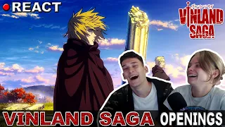 🔴 REACTION: All Vinland Saga Openings 1-4 | ヴィンランド・サガ | 1st Time Experience!
