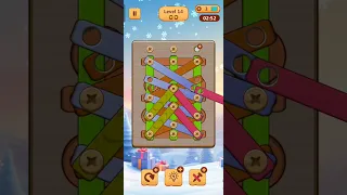 Wood Nuts & Bolts Puzzle Solve level 13 to14