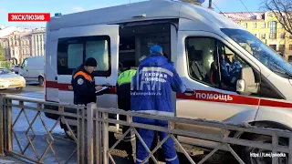 Девушку сбили на пешеходном переходе в центре Пскова