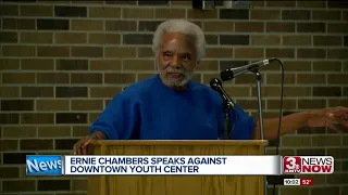 Ernie Chambers speaks up against juvenile justice center
