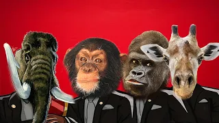 Zombie Mammoth & Monkey & Gorila & Giraffe - Coffin Dance Meme ( COVER )