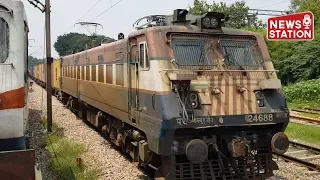 Container Freight Train Movement on Railway Track: Indian Railways' Efficient Transport Solution