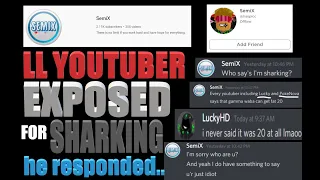 YOUTUBER EXPOSED for SHARKING. He Responded(SemiX)(PART 2)| Loomian Legacy