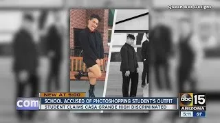 Casa Grande High student claims school photoshopped his outfit