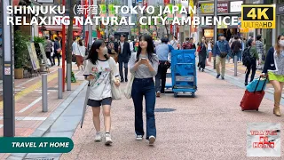 4k hdr japan travel | Walk in Shinjuku（新宿）Tokyo Japan |  Relaxing Natural City ambience