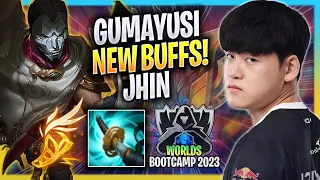 GUMAYUSI TRIES JHIN WITH NEW BUFFS! - T1 Gumayusi Plays Jhin ADC vs Ashe! | Bootcamp 2023