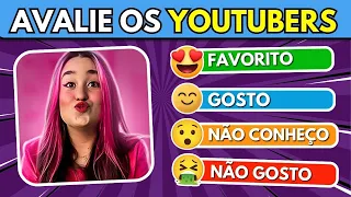 📹 AVALIE OS YOUTUBERS | 30 Perguntas #quiz