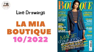 LA MIA BOUTIQUE 10/2022 Italy/ LINE DRAWINGS. Итальянский выпуск за октябрь. Тех.рисунки