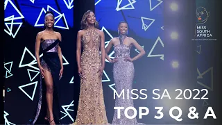 Miss SA 2022 Finale | TOP 3 Q & A