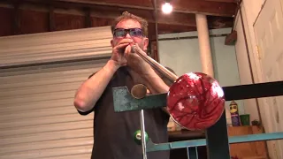 Blowing Glass vase old school glass making Machart Glass Demonstration Art Glass 2020