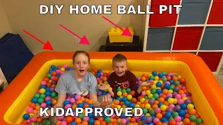 HOW TO MAKE MAKE A HOME BALL-PIT!!!!!  KIDAPPROVED???