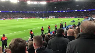 Marcus Rashford v PSG Penalty from the Utd corporate section