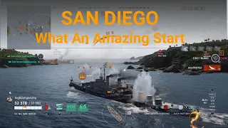 San Diego what an amazing start- World of Warships Legends