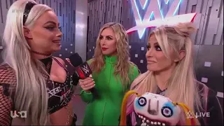 liv morgan,Alexa bliss backstage segment raw 6/27/22