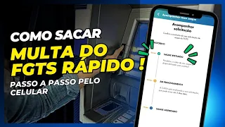 Como SACAR  multa de 40% do FGTS pelo CELULAR - Rápido