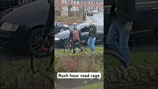 Rush hour road rage caught on camera cyclist vs motorist