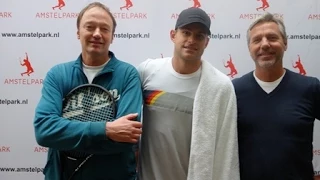 Andy Roddick traint bij Amstelpark Tennis Academy