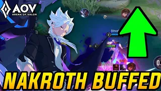 AOV : NAKROTH DIMENSION BREAKER GAMEPLAY | NAKROTH BUFFED NEW PATCH - ARENA OF VALOR