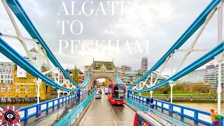4K|London🚌Route343|Tower Bridge,Elephant & Castle,Peckham,Brockley