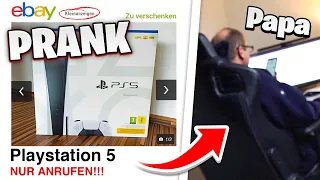 PS5 auf EBAY VERKAUFEN Prank an meinen PAPA! (er wird angerufen) 🤣