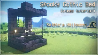 Kelpie's Halloween 👻🕯💀 Gothic Bed | Minecraft Mini Build Easy Tutorial