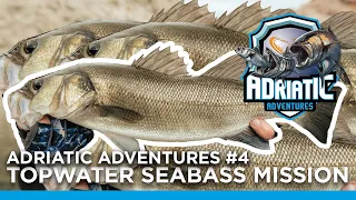 Adriatic Adventures #4 - Unbelievable topwater Seabass fishing, pure mayhem in the Adriatic.