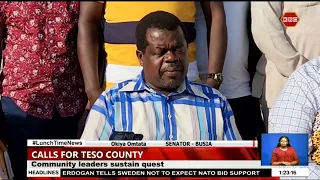 Teso leaders call for the agenda of the creation of Teso County