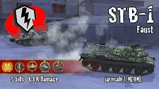 WoT Blitz STB-1 - 5 Kills 8,3k Damage Replay