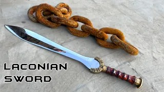 Forging Laconian SWORD out of Rusted Iron chain