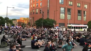 Black Lives Matter Protests Outside of Huntsman Hall