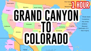 Road Trip Time Lapse Across America from Grand Canyon to Colorado 1 HOUR!