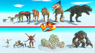 Alien Exotica vs Carnivore Dinosaurs - Animal Revolt Battle Simulator