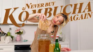 How to Make Kombucha at Home!!! (I'll never buy it in store again)