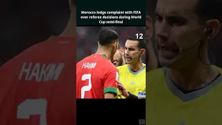 Morocco lodge complaint with FIFA over referee decisions during World Cup semi final