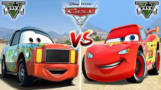 Lightning McQueen VS Darrell Cartrip (Disney cars) in GTA 5 - WHO IS BEST?