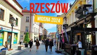 🇵🇱 RZESZÓW WIOSNA 2024 | Rynek, ul .Tadeusza Kościuszki, 3 Maja, Grunwaldzka w przebudowie